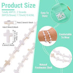 Beadthoven 40pcs Cross Shell Beads Natural Freshwater Shell Rosary Cross Bead Charm Mini Religious Jesus Christian Loose Beads DIY Rosary Necklace Easter Jewelry Making Supplies White 9.5-10x6.5mm - color: Shell cross 10mm