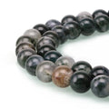 90pcs Adabele Natural Moss Agate Healing Gemstone 4mm (0.16 inch) Small Round Beads Gem Stone Spacer for DIY Craft Jewelry Making GY3-4 - color: Moss Agate, size: 4mm (90pcs/1 Strand)