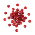 Fashewelry 50Pcs Natural Carnelian Cabochon Stone Half Round Beads 6mm Flat Back Gemstone Chakra Healing Crystal Dome Cover Cabs for Jewelry Making - color: 7-Carnelian, size: 6x3~4mm