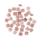 Xilitata Natural Mahogany Pattern Stone Beads, Each Approximately 5x5x2mm Square 2-Hole Spacer Bead, are Used to Make Bracelets, Earrings, Necklaces, with Each String Measuring 15-16 Inches - color: Mahogany Pattern