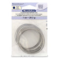 Beadalon Remembrance Stainless Steel Memory Wire, Round, Bracelet, Bright, 1 oz, Approx. 75 coils - size: Bracelet, style: 1 oz, approx. 75 coils