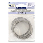 Beadalon Remembrance Stainless Steel Memory Wire, Round, Bracelet, Bright, 1 oz, Approx. 75 coils - size: Bracelet, style: 1 oz, approx. 75 coils