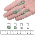 AD Beads Natural Gemstone Round Loose Beads 15" for Bracelet Necklace Earrings Jwelery Making Crafts DIY (4mm, Green Aventurine) - color: Green Aventurine, size: 4mm