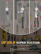 2 Pack Pickup Tool Set, 25 LB Telescoping Magnet Grabber Tool with Pocket Clip and 24 IN Flexible Claw Grabber Reacher Tool, Combo Grabbing Set with Anti-Rust Zinc Coating for Multipurpose Picking up - size: 2 Pack Magnetic Pickup Tool Set