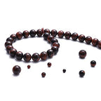 BEADIA Natural Red Tiger Eye Stone Round Loose Semi Gemstone Beads for Jewelry Making 6MM 61PCS - color: Red Tiger Eye, size: 6mm