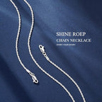 IEFWELL S925 Sterling Silver Chain Necklace for Women - 1.5mm Sterling Silver Twisted Rope Chains, Hypoallergenic Soft Sturdy Necklace 16 18 20 22 24 26 Inches Jewelry Gifts for Women Men - size: 18 Inch