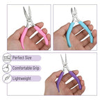 Mr. Pen- Pliers for Jewelry Making, 3 Pack, Chain Nose, Round Nose Pliers Set and Wire Cutter for Beading, Wire Wrapping, Jump Rings, Jewelry Repair, Crafting, DIY - color: Candy Colors