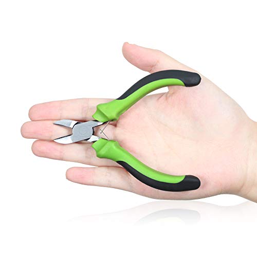 SPEEDWOX Mini Diagonal Cutting Pliers 4-1/2 Inches Small Wire Cutters Mini Precision Plastic Nippers Professional Hand Tool for Jewelry Makinging Beading Hobby Craft DIY - style: Diagonal Pliers