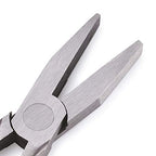 Beadthoven 1Set Flat Nose Pliers 5 Inch Smooth Jaw Pliers for Jewelry Making Wire Rapping Bending Gunmetal - color: Gunmetal, size: Flat Nose Pliers