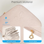 SITHON Small Travel Jewelry Case with Ring Holder, Mini Velvet Jewelry Pouch Bags, Compact Storage Organizer for Bracelet Necklaces Earrings Travel Essentials, Mother’s Day Gifts (Apricot Pink) - color: Apricot Pink