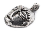 TheBeadChest Round African Silver Mask Pendant (21x27mm): Genuine West African Mask Design for DIY Jewelry & Necklaces - color: Silver, size: Extra Small (21x27mm)