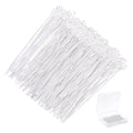 220Pcs Head Pins 925 Sterling Silver Plated Brass Flat Ball Head Eye Pins Jewelry Pins Needles 50.5mm for Earring Bracelet Necklace Jewelry Making Findings Accessory Supplies DIY Craft - size: 50.5x3x0.6mm
