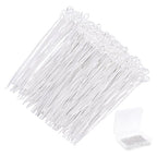 220Pcs Head Pins 925 Sterling Silver Plated Brass Flat Ball Head Eye Pins Jewelry Pins Needles 50.5mm for Earring Bracelet Necklace Jewelry Making Findings Accessory Supplies DIY Craft - size: 50.5x3x0.6mm