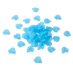 Crafans 100Pcs Frosted Acrylic Leaf Charms 24x22.5x3mm Transparent Plant Pendants Clear Autumn Maple Leaves Beads Charms for Jewelry Making (Cadet Blue) - color: Cadet Blue