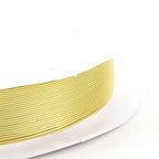 82FT 0.2mm Copper Wire Tarnish Resistant 32 Gauge Light Gold Metal Craft Art Wire for Jewelry Making Beading - color: Light Gold, size: 32 Gauge