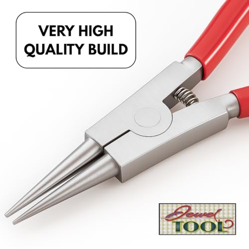 7" (17.8 cm) Mechanic's Round Nose Pliers | Large & Tough for Harder Wire & Metal Bending | Squeezing Handle Pulls Heads Apart, Not Together