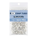 Beadalon Crimp Tubes, Size #4, Silver Plated, 1 oz, Approx. 700 pc - color: Silver, size: Size #4, 700 pc