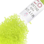 Miyuki Delica Seed Beads – Size 11/0 (1.6 mm), DB0766, Matte Transparent Chartreuse, 7.2 g, Approx. 1440 Beads, Made in Japan - color: DB0766 - Matte Transparent Chartreuse