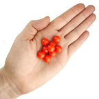250 Round Red Acrylic Beads 12mm Diameter with 2mm Hole - color: Red, size: 12mm
