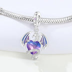 Charm for Bracelets and Necklaces, Heart Animals 925 Sterling Silver Bead Celestial Sun Moon Star Charms Jewelry Gift for Women Girls - color: Dragon Charm