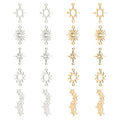 DICOSMETIC 20Pcs 5 Styles Star Link Charms Stainless Steel Link Pendnats Golden Hollow Sun Link Connector with Double Loops for DIY Jewelry Making, Hole: 1.4~1.8mm