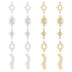 DICOSMETIC 20Pcs 5 Styles Star Link Charms Stainless Steel Link Pendnats Golden Hollow Sun Link Connector with Double Loops for DIY Jewelry Making, Hole: 1.4~1.8mm