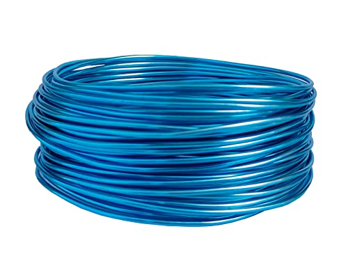 15 Gauge Anodized Aluminum Wire 49 Feet for Jewelry Making Craft DIY（1.5mm,Sky Blue,41502） - color: Sky Blue, size: 15 Gauge