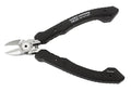 ENGINEER 4.75" Precision Mini Nippers Side Cutting Pliers, Professional Grade Flush Cutters, ESD Safe Grip Hardened Carbon Steel Jaws. Made in Japan. NS-04 - size: 120 mm