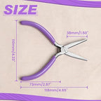 SPEEDWOX Flat Nose Pliers - Mini Duck Bill Pliers for Jewelry Making, Bending, Straightening, Shaping & Ring Opening - style: Flat Nose Pliers Smooth Jaws