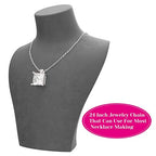 selizo 30 Pack Jewelry Making Chains Necklace Chain Bulk Silver Plated Necklace Chains for Necklace Jewelry Making, 1.2 mm (24 Inches) - size: 24 Inches