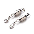 Zpsolution 6mm Magnetic Jewelry Clasps Lobster Clasp Oval Shape for Necklace Bracelet 8 pcs - color: Oval Gold and Silver