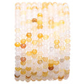 BEADIA Faceted Natural Yellow Jade Stone Rondelle 3x4mm Loose Semi Gemstone Beads for Jewelry Making 38cm - color: Yellow Jade Faceted Rondelle, size: 3x4mm