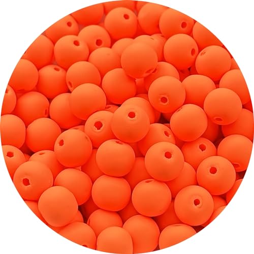 150pcs 8mm Polymer Clay Beads Round Spacer Beads Heishi Vinyl Beads for Making Bracelet Necklace Earring Accessories DIY Handmade Craft(Light Orange) - color: Light Orange, size: 8mm