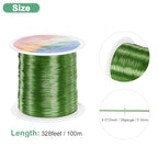 M METERXITY 0.3mm Jewelry Wire, 28 Gauge 328FT Craft Wire Copper Beading Wire for Jewelry Making/Planting/Weaving/DIY Crafting, Soft Metal Wires [100M, Green] - color: Green, size: 0.3mm 28 Gauge