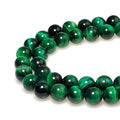 MJDCB Stone Beads 4mm 85pcs Round Green Tiger's Eye Loose Gemstone Bead Charms for Jewelry Making Bracelet Necklace Earring Pendant - color: Green Tiger's Eye, size: 4mm