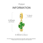 Mother Heart Charms for Bracelets Love Mom Flowers Charm Jewellery for Women - style: Gold Cactus