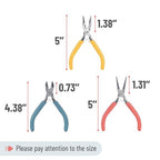 Mr. Pen- Pliers for Jewelry Making, 3 Pack, Chain Nose, Round Nose Pliers Set and Wire Cutter for Beading, Wire Wrapping, Jump Rings, Jewelry Repair, Crafting, DIY - color: Multicolor 2