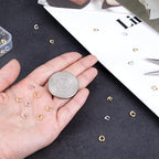 20pcs Split Open End Jump Ring, 14K Gold & Silver Plated Locking Circle Clasp Ring, ID 3mm Connector Accessories for Earrings Bracelets Necklaces DIY Crafts Jewelry Making - color: 14K Gold & Silver