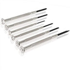 NSEZTZ 6PCS Mini Screwdriver Set, Small Professional Repair Tool Kit with 6 Different Size Flathead and Phillips Screwdrivers, Precision Screwdriver Sets for Jewelry, Watch, iPhone, Eyeglass Repair - style: 6PCS