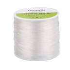 BEADIA Elastic Crystal String 1.0mm Clear Bead Cord for Bracelet Beading Jewelry Making 109yard - size: 1.0mm