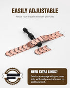 Jecanori Pure Copper Bracelet for Men, 3X Strength Magnetic Bracelets with 3800 Gauss Magnets, Adjustable Mens Copper Bracelet with Premium Fold-Over Clasp - style: Arrows