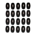 20Pcs 30 x 20mm Oval Wood Beads with 10mm Large Hole Wooden Loose Spacer Beads for Bead Crafts Making, Black - color: 30x20mm, Black#20pcs