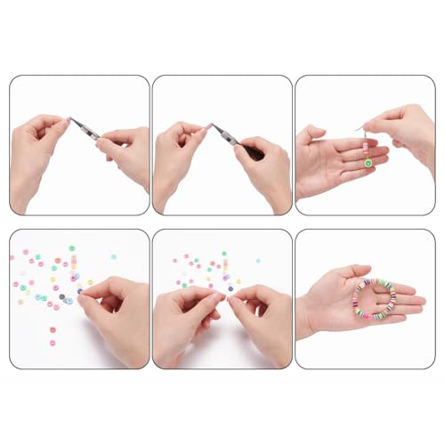 2938 Pcs Clay Beads Bracelet Making Kit, Flat Preppy Beads for Friendship Bracelets, Polymer Clay Bead with Charms for Jewelry Making - color: Clay Beads Kit (1 Box with Accessories)-about 2938pcs