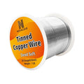 Tinned Copper Wire, 20 Gauge, 330Ft, 1Lb Spool, for Stained Glass, Crafting, Beading, Jewelry Making - size: 20 GA