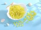LAIDANLA 1500PCS Acrylic Letter Beads Alphabet White Letters Yellow Transparent Round Bead 7×4mm for Jewelry Bracelets Necklaces Key Chains Making - color: S-White Letter Yellow Transparent Beads