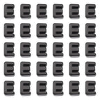 FASHEWELRY 30Pcs Acrylic Letter E Beads with Large Hole Big Plastic Letter Blocks European Beads 3D Letters Chunky Vowel Initial Alphabet Bead for Key Chains Necklace DIY Arts Craft Projects - color: Black, size: E
