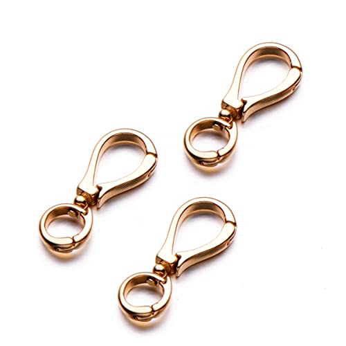 Zpsolution Double Open Pendant Clasp Connectors Bails for Necklace, Charm Holder for Necklace 6pcs Gold