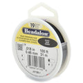 Beadalon 19 Strand Stainless Steel Bead Stringing Wire, .018 in / 0.46 mm, Black, 100 ft / 31 m - color: Black, style: .018 in / 0.46 mm, 100 ft / 31 m