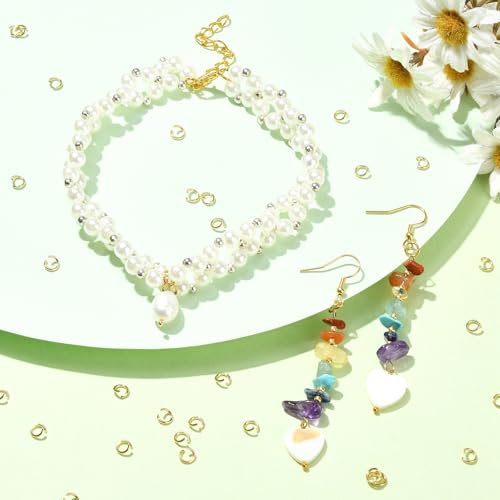 DanLingJewelry 200 pcs 304 Stainless Steel 21 Gauge Open Jump Rings 5mm for Jewelry Making Connectors Jewelry Finding Golden Color - color: 200 pcs - ф5mm δ 0.8mm - Golden