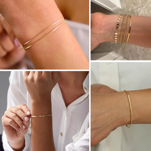 33FT 18K Gold PVD Plated Box Chains Roll, 1.5mm Gold Stainless Steel Box Chain Spool Bulk for DIY Jewelry Making Necklace Bracelet - color: gold, size: 1.5mm